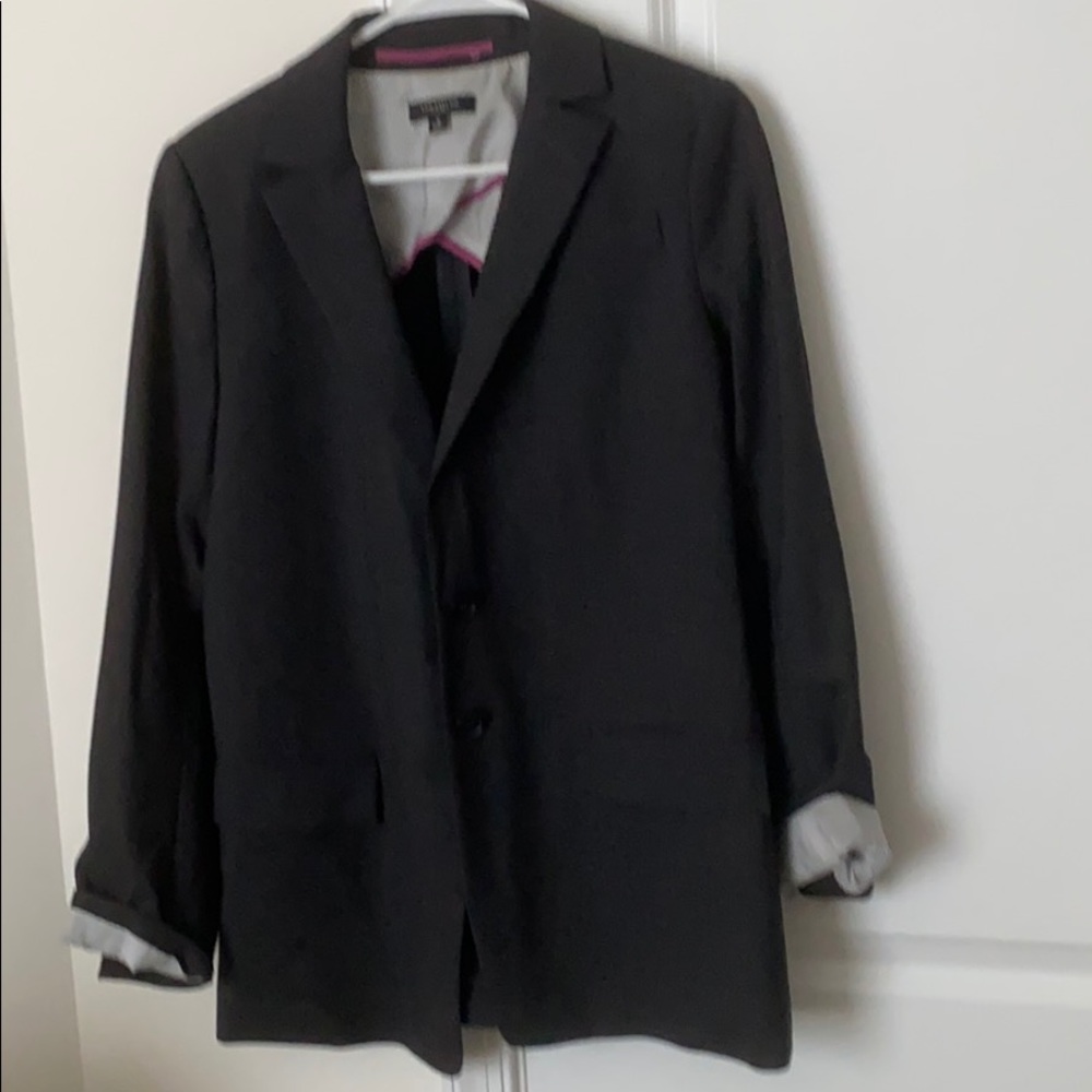 Charcoal grey oversized blazer